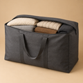 XXL gray foldable storage bag full of blankets