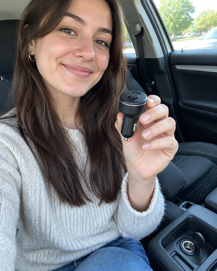 Bluetooth car adapter before plugging in